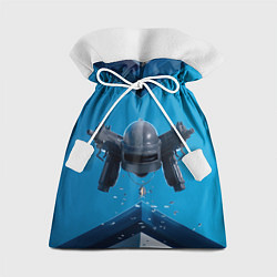 Мешок для подарков PUBG шлем, цвет: 3D-принт