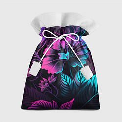 Мешок для подарков Неоновый цветок, цвет: 3D-принт