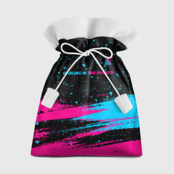 Мешок для подарков Darling in the FranXX - neon gradient: символ свер, цвет: 3D-принт