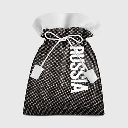 Мешок для подарков Россия на фоне узора медного цвета, цвет: 3D-принт