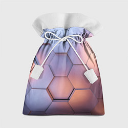 Мешок для подарков Металлические шестиугольники, цвет: 3D-принт