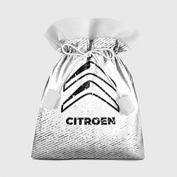 Мешок для подарков Citroen с потертостями на светлом фоне, цвет: 3D-принт