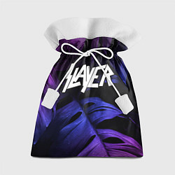Мешок для подарков Slayer neon monstera, цвет: 3D-принт