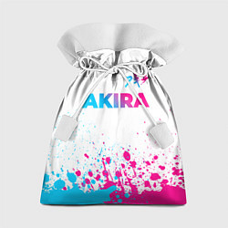 Мешок для подарков Akira neon gradient style: символ сверху, цвет: 3D-принт