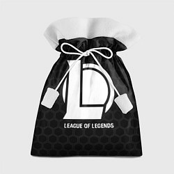 Мешок для подарков League of Legends glitch на темном фоне, цвет: 3D-принт