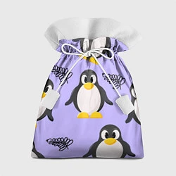 Мешок для подарков Пингвин и веточка, цвет: 3D-принт