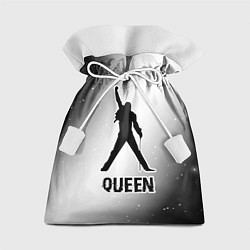 Мешок для подарков Queen glitch на светлом фоне, цвет: 3D-принт