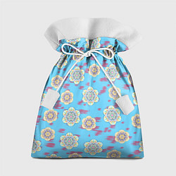 Мешок для подарков Мандала орнамент на пятнах, цвет: 3D-принт