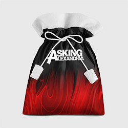 Мешок для подарков Asking Alexandria red plasma, цвет: 3D-принт