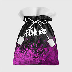 Мешок для подарков Blink 182 rock legends: символ сверху, цвет: 3D-принт
