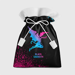 Мешок для подарков Black Sabbath - neon gradient, цвет: 3D-принт