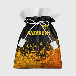 Мешок для подарков Nazareth - gold gradient: символ сверху, цвет: 3D-принт