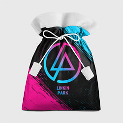 Мешок для подарков Linkin Park - neon gradient, цвет: 3D-принт