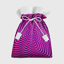 Мешок для подарков Абстрактный фиолетовый узор, цвет: 3D-принт