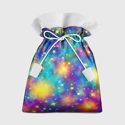 Мешок для подарков Звездный космос, сияющий волшебством, цвет: 3D-принт