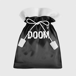 Мешок для подарков Doom glitch на темном фоне: символ сверху, цвет: 3D-принт
