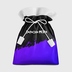 Мешок для подарков Depeche Mode purple grunge, цвет: 3D-принт