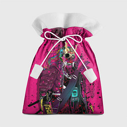Мешок для подарков Киберсамурай, цвет: 3D-принт
