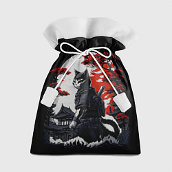 Мешок для подарков Котик ниндзя - мрачный, цвет: 3D-принт