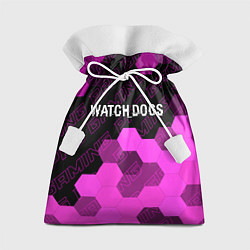 Мешок для подарков Watch Dogs pro gaming: символ сверху, цвет: 3D-принт