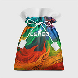 Мешок для подарков Cs Go Logo Color, цвет: 3D-принт