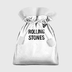 Подарочный мешок Rolling Stones glitch на светлом фоне: символ свер