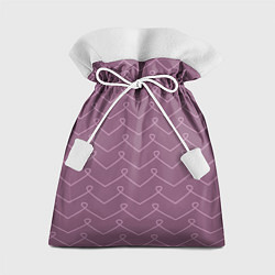 Мешок для подарков Вензель на лавандовом, цвет: 3D-принт