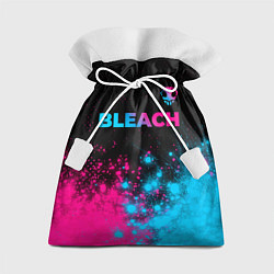 Мешок для подарков Bleach - neon gradient: символ сверху, цвет: 3D-принт