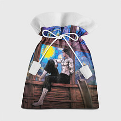 Мешок для подарков Берсерк и небо Ван Гога, цвет: 3D-принт