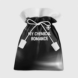 Мешок для подарков My Chemical Romance glitch на темном фоне: символ, цвет: 3D-принт