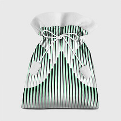 Мешок для подарков Зеленый геометрический круглый узор, цвет: 3D-принт