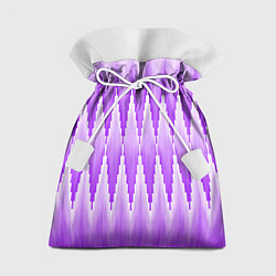 Мешок для подарков Узкие сиреневые ромбы, цвет: 3D-принт