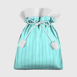 Мешок для подарков Небесно-голубой полосатый, цвет: 3D-принт
