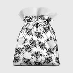 Мешок для подарков Butterflies - gothic pattern, цвет: 3D-принт