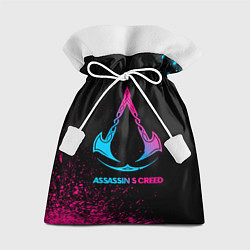 Мешок для подарков Assassins Creed - neon gradient, цвет: 3D-принт