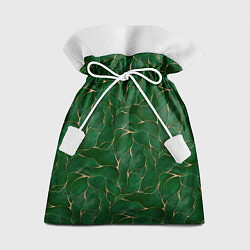 Мешок для подарков Зеленый камуфляж с золотом, цвет: 3D-принт
