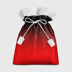 Мешок для подарков Градиент: от черного до ярко-красного, цвет: 3D-принт