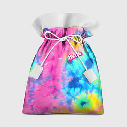 Мешок для подарков Barbie - floral pattern - tie-dye, цвет: 3D-принт