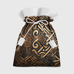 Мешок для подарков Асимметричный узор в викингском стиле, цвет: 3D-принт