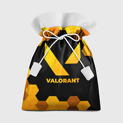 Мешок для подарков Valorant - gold gradient, цвет: 3D-принт