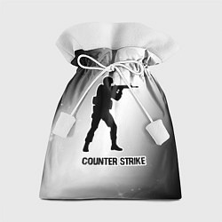 Подарочный мешок Counter Strike glitch на светлом фоне