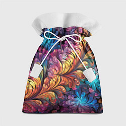 Мешок для подарков Витиеватый разноцветный абстрактный узор, цвет: 3D-принт