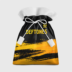 Подарочный мешок Deftones - gold gradient посередине