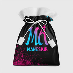 Мешок для подарков Maneskin - neon gradient, цвет: 3D-принт