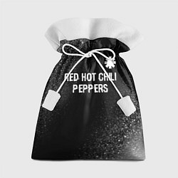 Мешок для подарков Red Hot Chili Peppers glitch на темном фоне посере, цвет: 3D-принт
