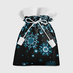 Мешок для подарков Кружение снежинок, цвет: 3D-принт