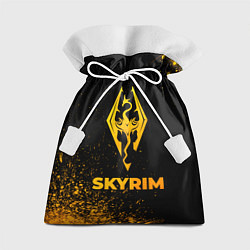 Мешок для подарков Skyrim - gold gradient, цвет: 3D-принт