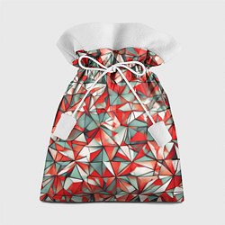 Мешок для подарков Маленькие красные треугольники, цвет: 3D-принт