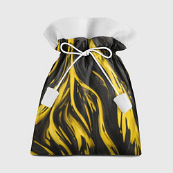 Мешок для подарков Жёлтая и чёрная краска, цвет: 3D-принт