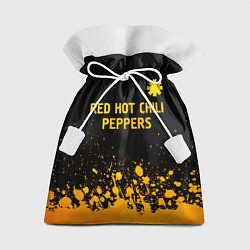 Мешок для подарков Red Hot Chili Peppers - gold gradient посередине, цвет: 3D-принт